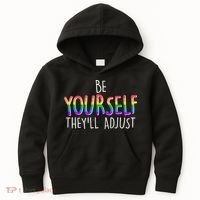 Be Yourself They'll Adjust Kids Hoodie thumb 0