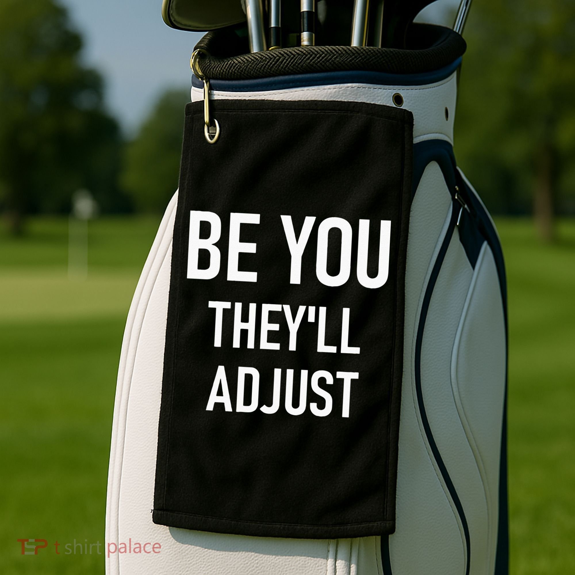 Be You Theyll Adjust Inspirational Sayings. Golf Towel