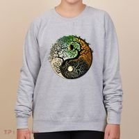 Buddhist Yin Yang Zen Tree Of Life Women's Sweatshirt thumb 0