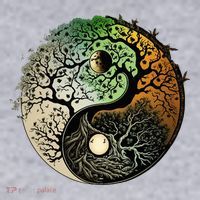 Buddhist Yin Yang Zen Tree Of Life Women's Sweatshirt thumb 2