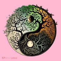 Buddhist Yin Yang Zen Tree Of Life Coaster thumb 2