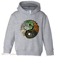 Buddhist Yin Yang Zen Tree Of Life Toddler Hoodie thumb 0