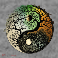 Buddhist Yin Yang Zen Tree Of Life Toddler Hoodie thumb 2