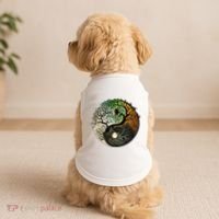 Buddhist Yin Yang Zen Tree Of Life Doggie Tank thumb 2