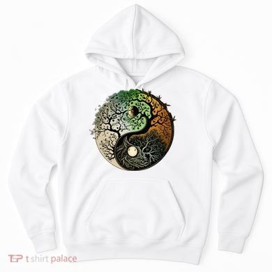 Buddhist Yin Yang Zen Tree Of Life Hoodie