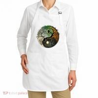Buddhist Yin Yang Zen Tree Of Life Apron thumb 2