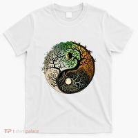Buddhist Yin Yang Zen Tree Of Life T-Shirt thumb 0