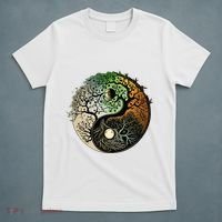 Buddhist Yin Yang Zen Tree Of Life T-Shirt thumb 5