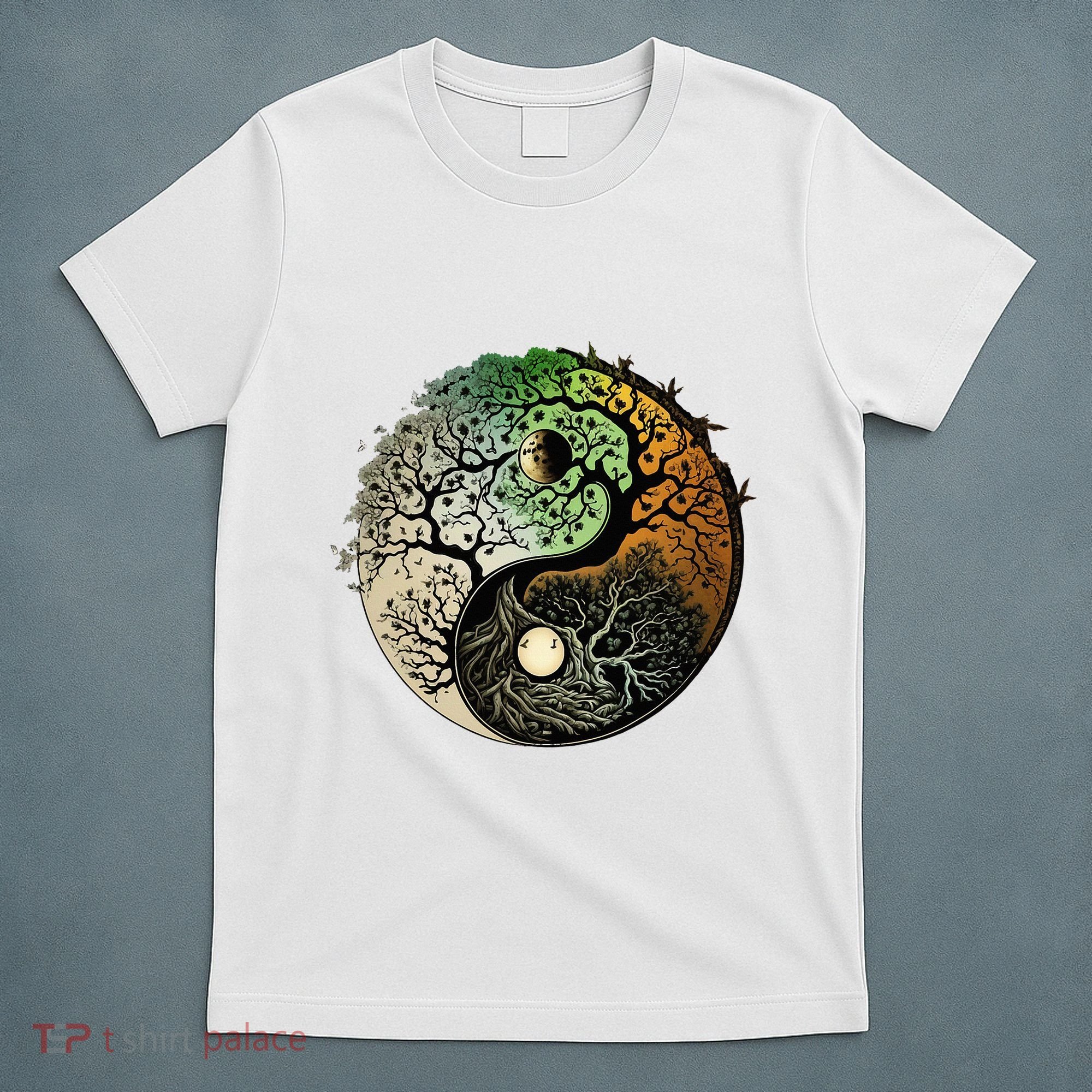 Buddhist Yin Yang Zen Tree Of Life T-Shirt
