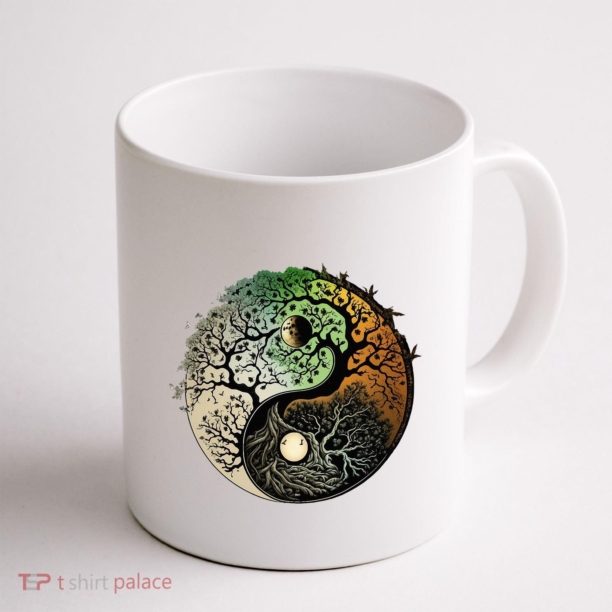 Buddhist Yin Yang Zen Tree Of Life Coffee Mug