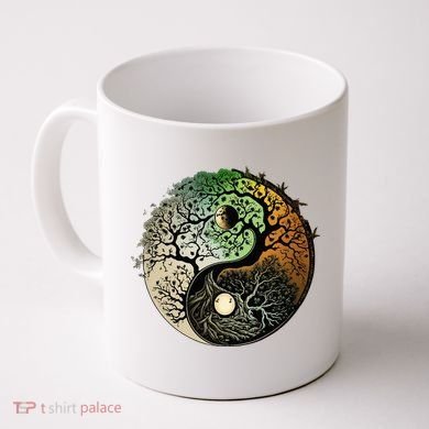 Buddhist Yin Yang Zen Tree Of Life Coffee Mug