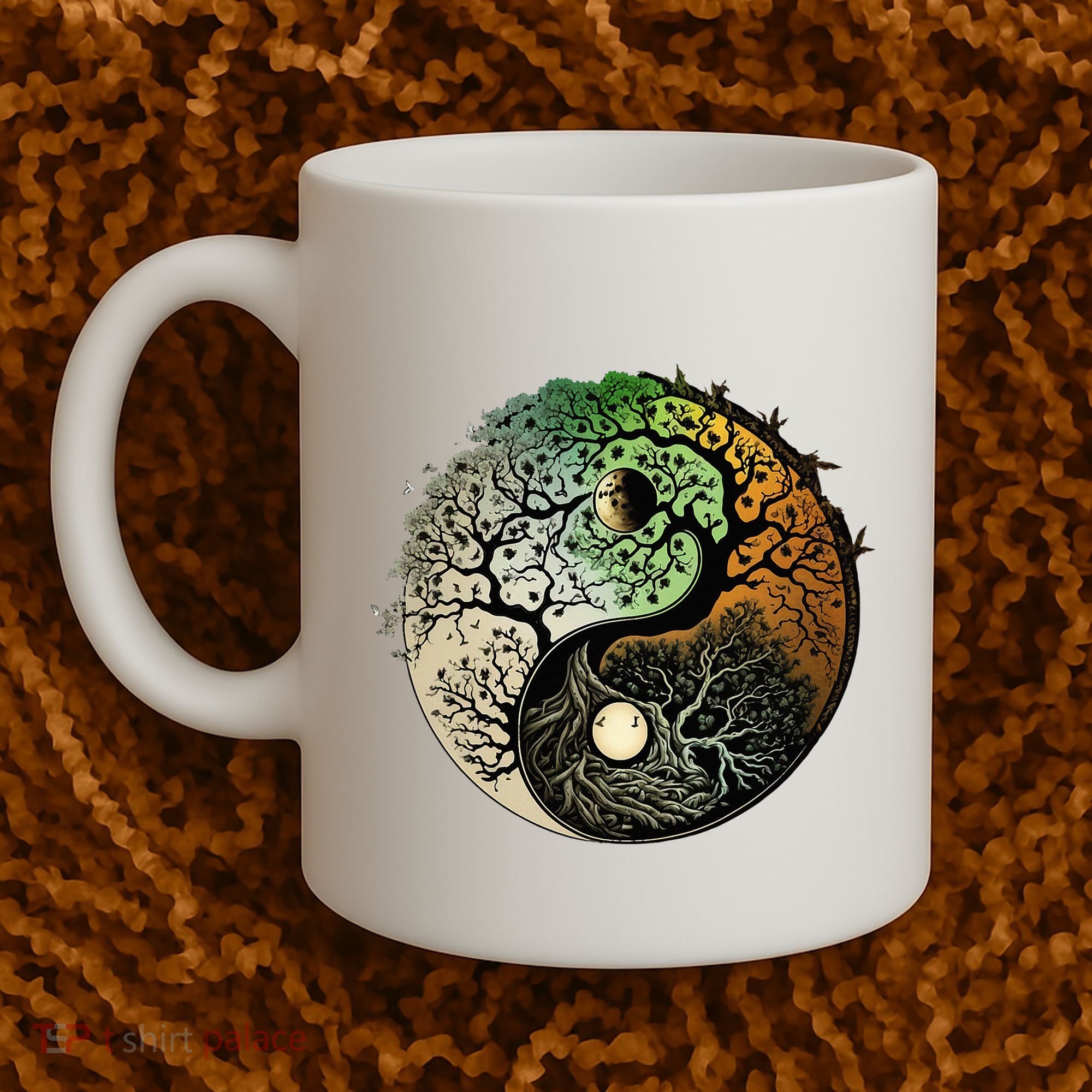 Buddhist Yin Yang Zen Tree Of Life Coffee Mug