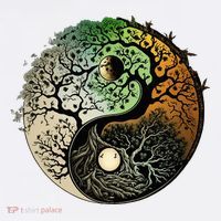 Buddhist Yin Yang Zen Tree Of Life Women's Hoodie thumb 2