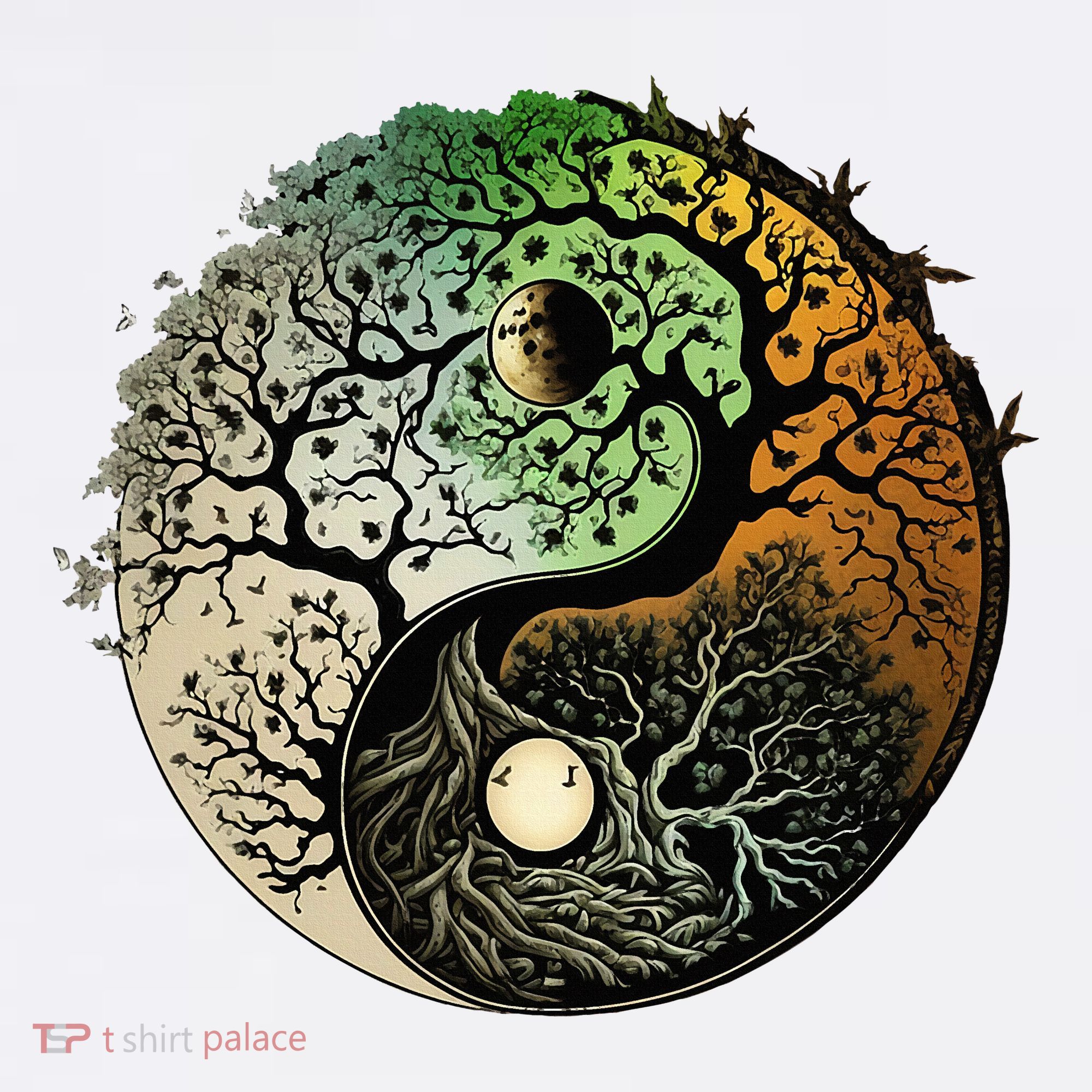 Buddhist Yin Yang Zen Tree Of Life Women's Hoodie