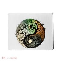 Buddhist Yin Yang Zen Tree Of Life Mousepad thumb 0