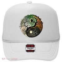 Buddhist Yin Yang Zen Tree Of Life Hat thumb 0