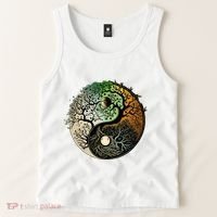 Buddhist Yin Yang Zen Tree Of Life Tank Top thumb 2