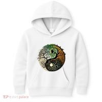 Buddhist Yin Yang Zen Tree Of Life Kids Hoodie thumb 0