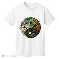 Buddhist Yin Yang Zen Tree Of Life Kids T-Shirt thumb 0