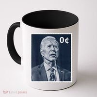 Biden Zero Cents Stamp 0 President Joe Biden Coffee Mug thumb 0