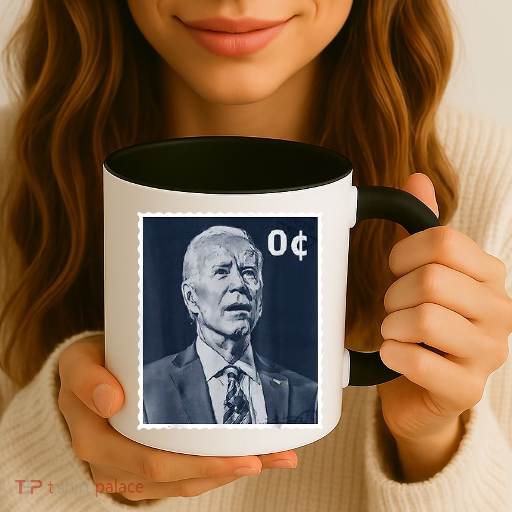 Biden Zero Cents Stamp 0 President Joe Biden Coffee Mug