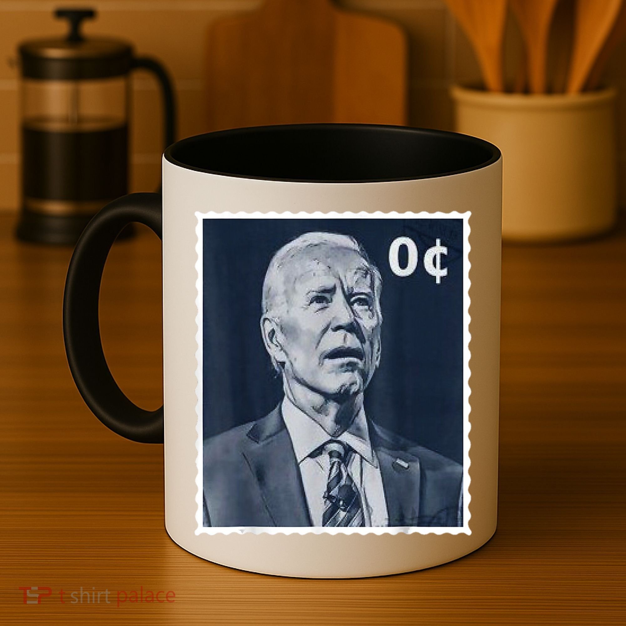 Biden Zero Cents Stamp 0 President Joe Biden Coffee Mug