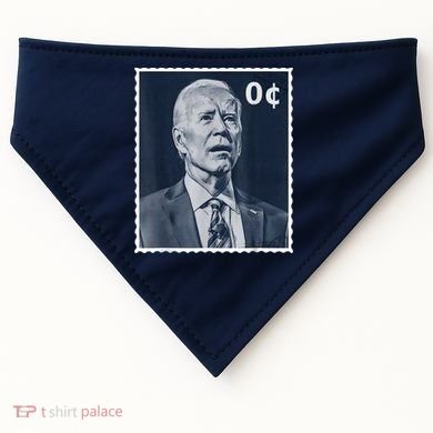 Biden Zero Cents Stamp 0 President Joe Biden USA-Made Doggie Bandana