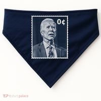 Biden Zero Cents Stamp 0 President Joe Biden USA-Made Doggie Bandana thumb 0