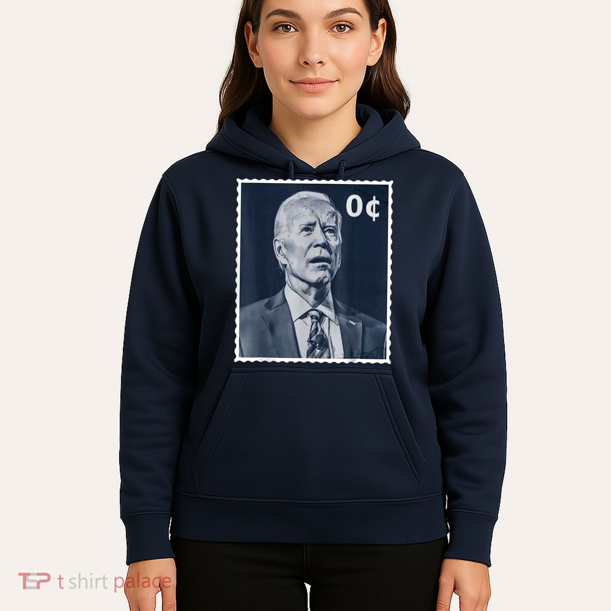 Biden Zero Cents Stamp 0 President Joe Biden Hoodie