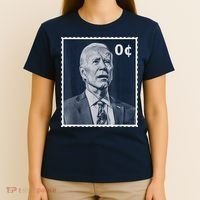 Biden Zero Cents Stamp 0 President Joe Biden T-Shirt thumb 4