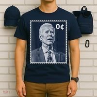 Biden Zero Cents Stamp 0 President Joe Biden T-Shirt thumb 6