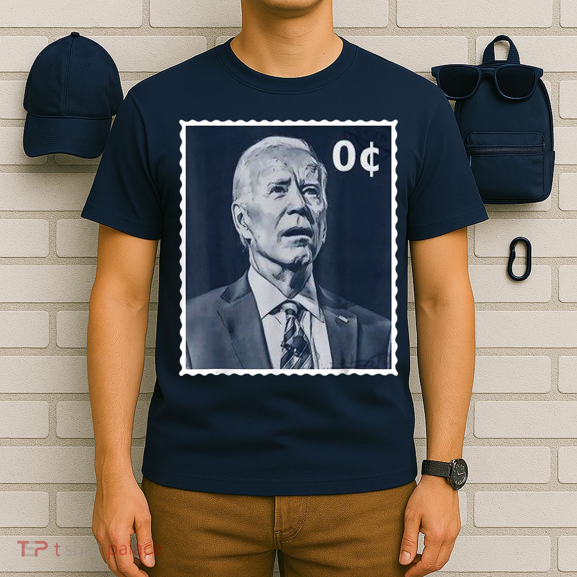 Biden Zero Cents Stamp 0 President Joe Biden T-Shirt