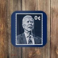 Biden Zero Cents Stamp 0 President Joe Biden Coaster thumb 0