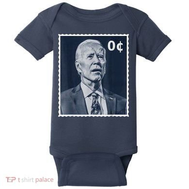 Biden Zero Cents Stamp 0 President Joe Biden Baby Bodysuit