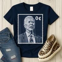 Biden Zero Cents Stamp 0 President Joe Biden Women's T-Shirt thumb 3
