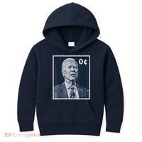 Biden Zero Cents Stamp 0 President Joe Biden Kids Hoodie thumb 0