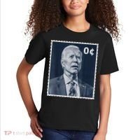 Biden Zero Cents Stamp 0 President Joe Biden Kids T-Shirt thumb 2