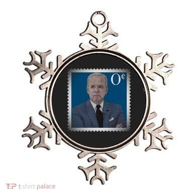 Biden Zero Cents Stamp Joe 0 Funny President Ornament