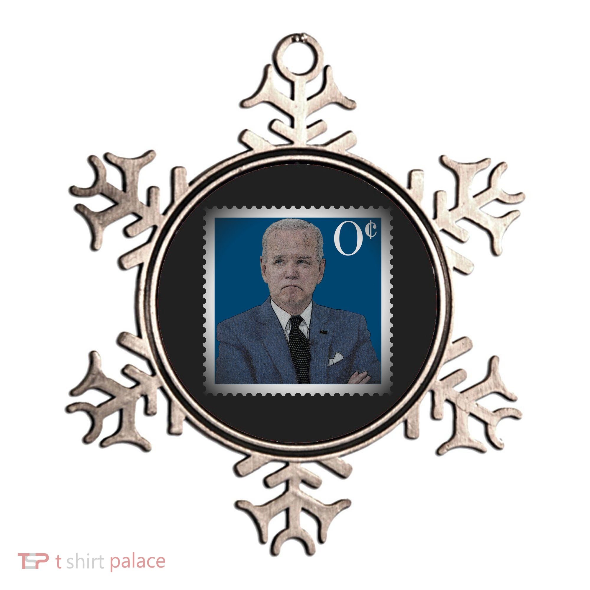 Biden Zero Cents Stamp Joe 0 Funny President Ornament