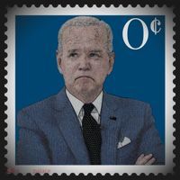 Biden Zero Cents Stamp Joe 0 Funny President Ornament thumb 1