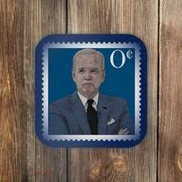 Biden Zero Cents Stamp Joe 0 Funny President Coaster thumb 0