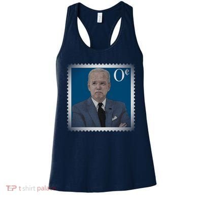 Biden Zero Cents Stamp Joe 0 Funny President Women's Tank Top