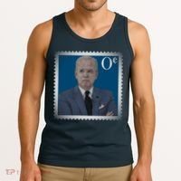 Biden Zero Cents Stamp Joe 0 Funny President Tank Top thumb 3