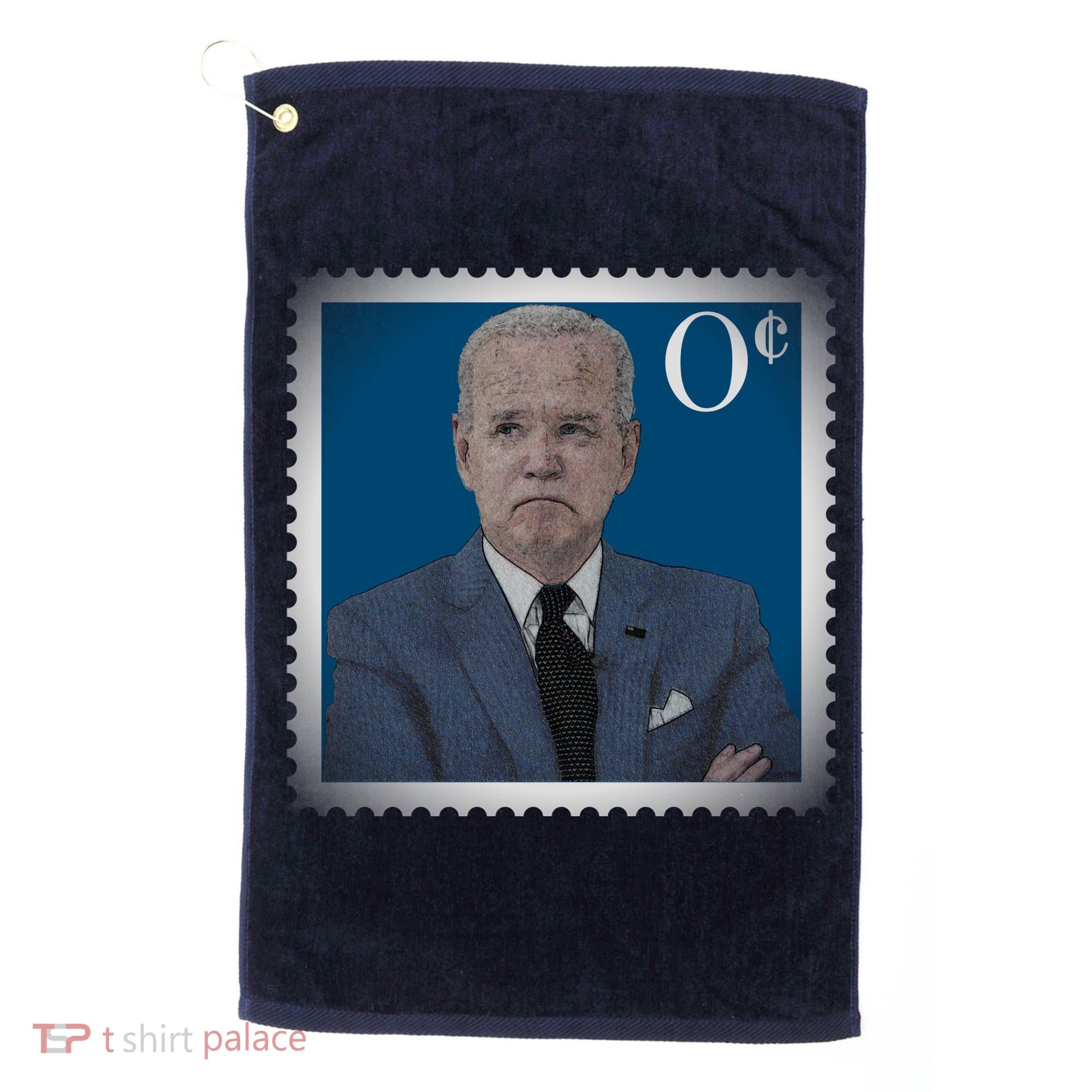 Biden Zero Cents Stamp Joe 0 Funny President Golf Towel