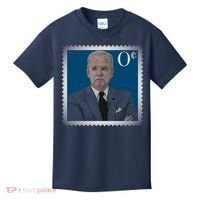 Biden Zero Cents Stamp Joe 0 Funny President Kids T-Shirt thumb 0