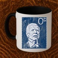 Biden Zero Cents Stamp 0 President Joe Coffee Mug thumb 2