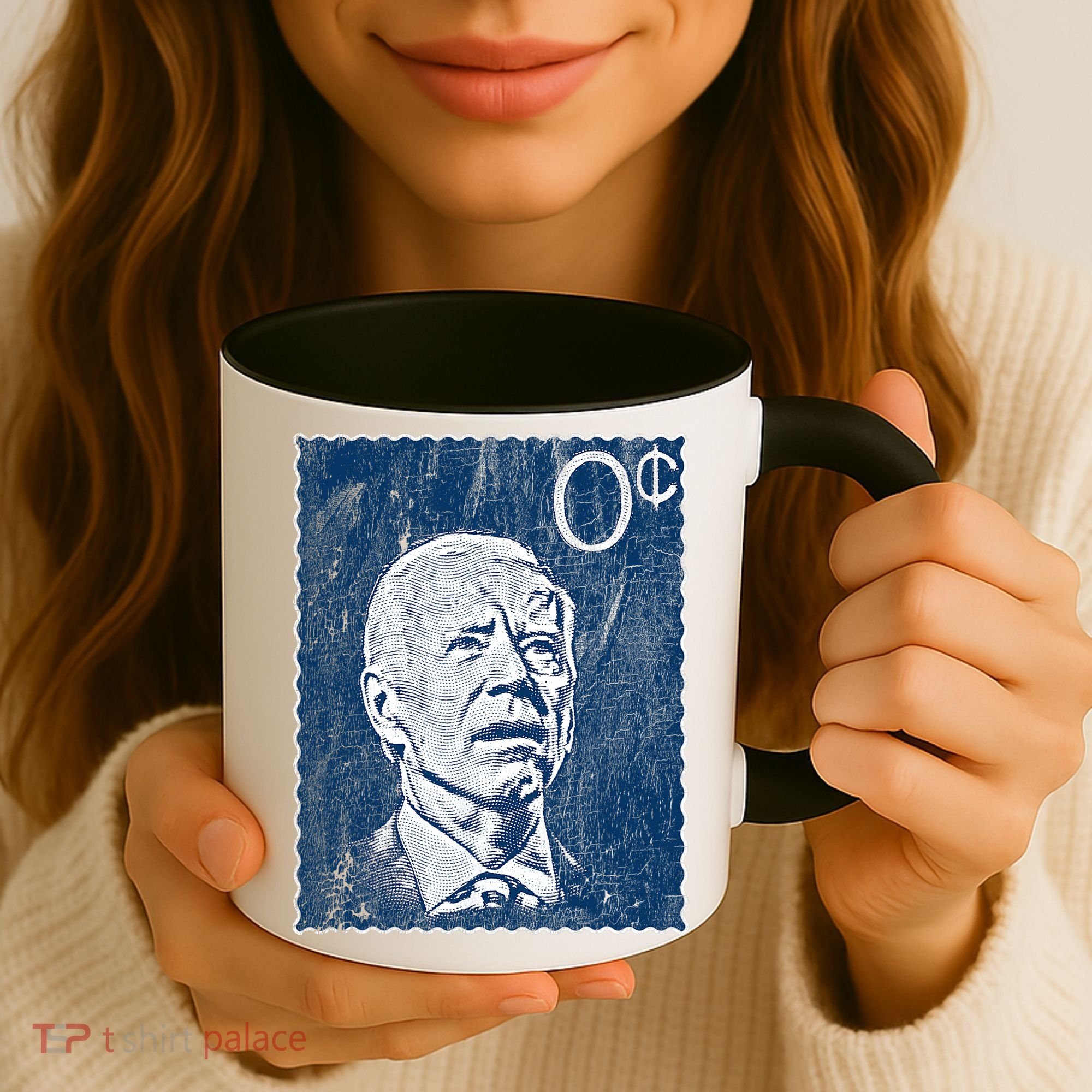 Biden Zero Cents Stamp 0 President Joe Coffee Mug