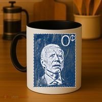 Biden Zero Cents Stamp 0 President Joe Coffee Mug thumb 4