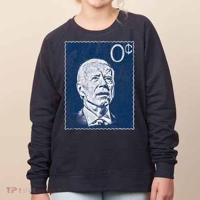 Biden Zero Cents Stamp 0 President Joe Women's Sweatshirt