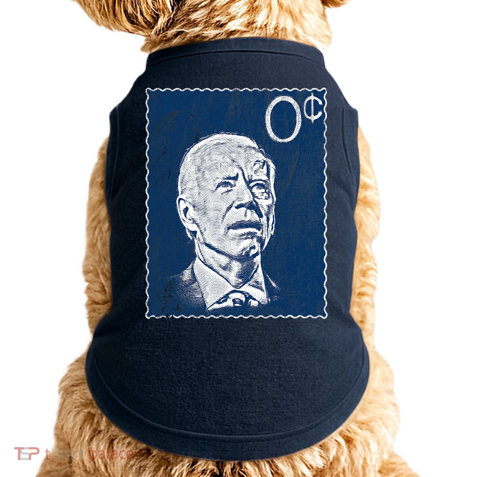 Biden Zero Cents Stamp 0 President Joe Doggie Tank
